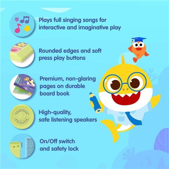 Baby Shark Sing-Alongs 10 Button Sound Book | Baby Shark Toys | Learning Toys - Picture 3 of 7